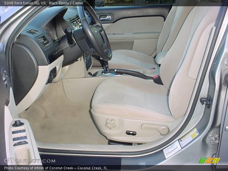 Black Ebony / Camel 2008 Ford Fusion SEL V6
