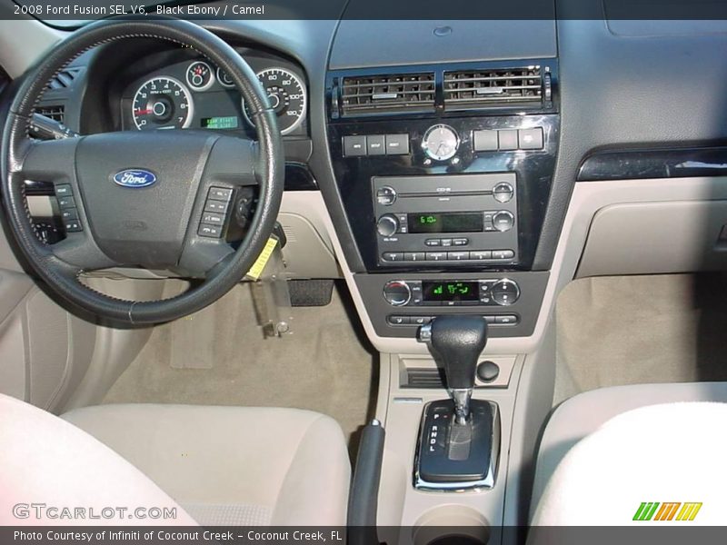 Black Ebony / Camel 2008 Ford Fusion SEL V6