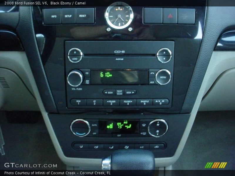 Black Ebony / Camel 2008 Ford Fusion SEL V6