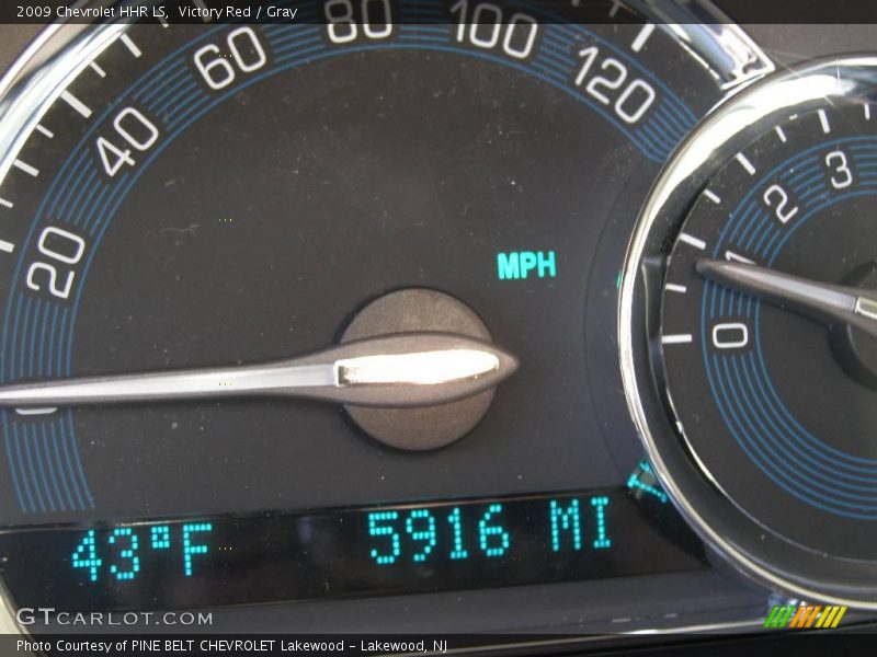 Victory Red / Gray 2009 Chevrolet HHR LS