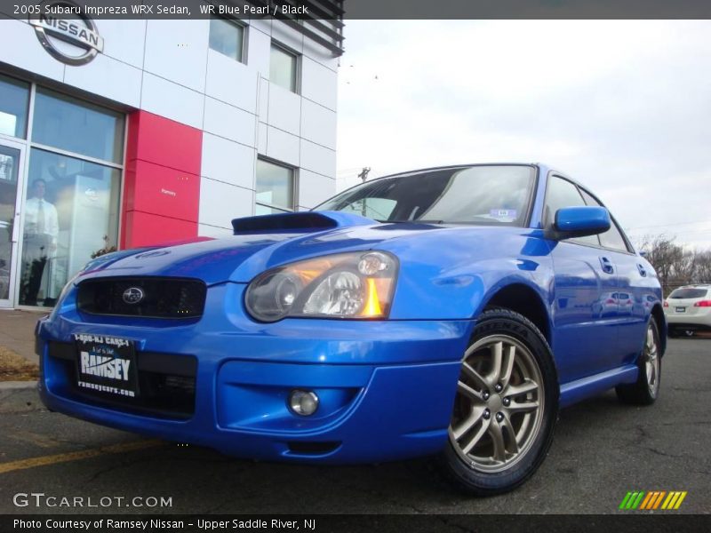 WR Blue Pearl / Black 2005 Subaru Impreza WRX Sedan