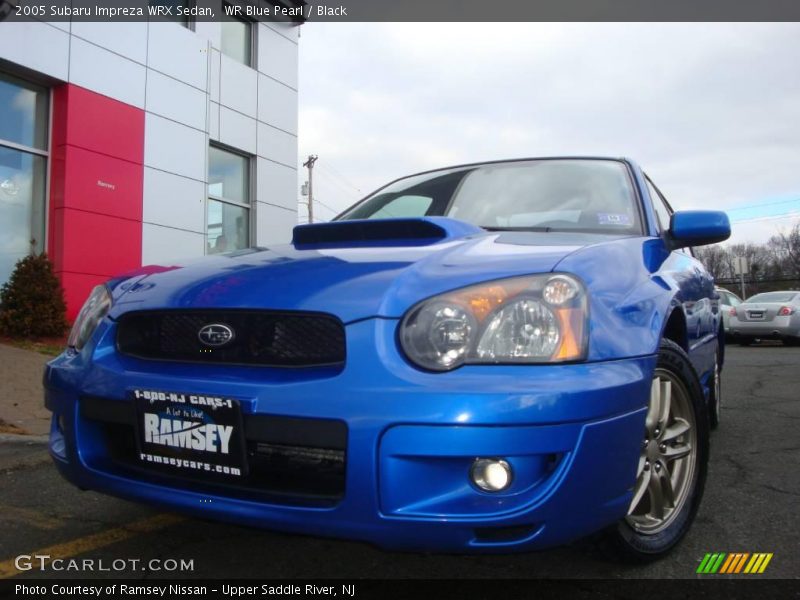 WR Blue Pearl / Black 2005 Subaru Impreza WRX Sedan