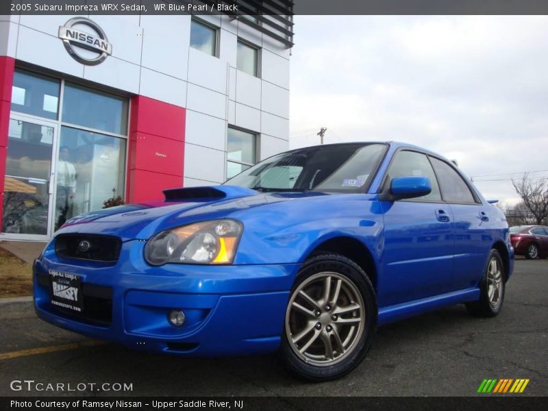 WR Blue Pearl / Black 2005 Subaru Impreza WRX Sedan