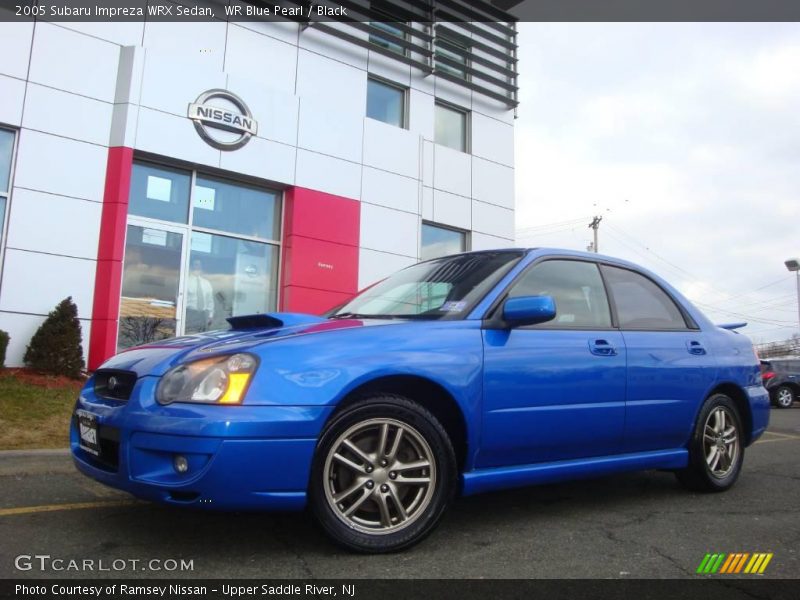 WR Blue Pearl / Black 2005 Subaru Impreza WRX Sedan