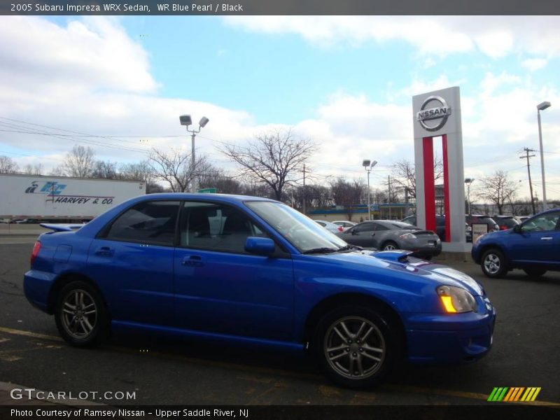WR Blue Pearl / Black 2005 Subaru Impreza WRX Sedan