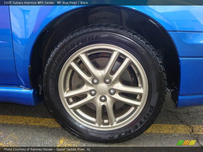 WR Blue Pearl / Black 2005 Subaru Impreza WRX Sedan