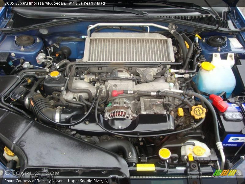 WR Blue Pearl / Black 2005 Subaru Impreza WRX Sedan