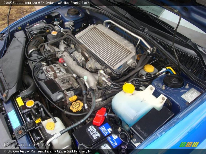 WR Blue Pearl / Black 2005 Subaru Impreza WRX Sedan