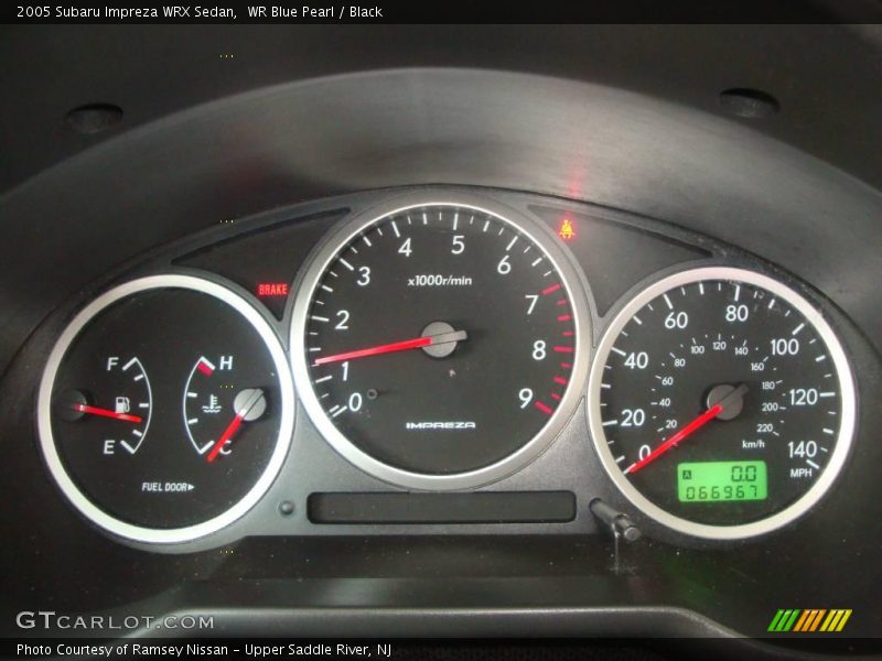 WR Blue Pearl / Black 2005 Subaru Impreza WRX Sedan