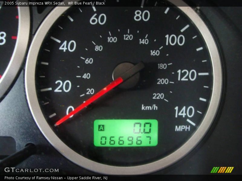 WR Blue Pearl / Black 2005 Subaru Impreza WRX Sedan