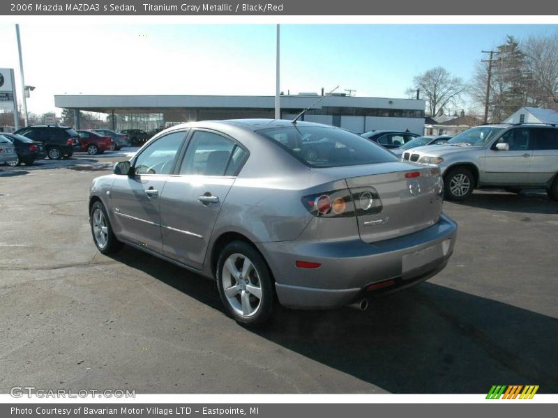Titanium Gray Metallic / Black/Red 2006 Mazda MAZDA3 s Sedan