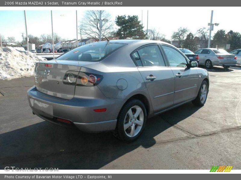 Titanium Gray Metallic / Black/Red 2006 Mazda MAZDA3 s Sedan