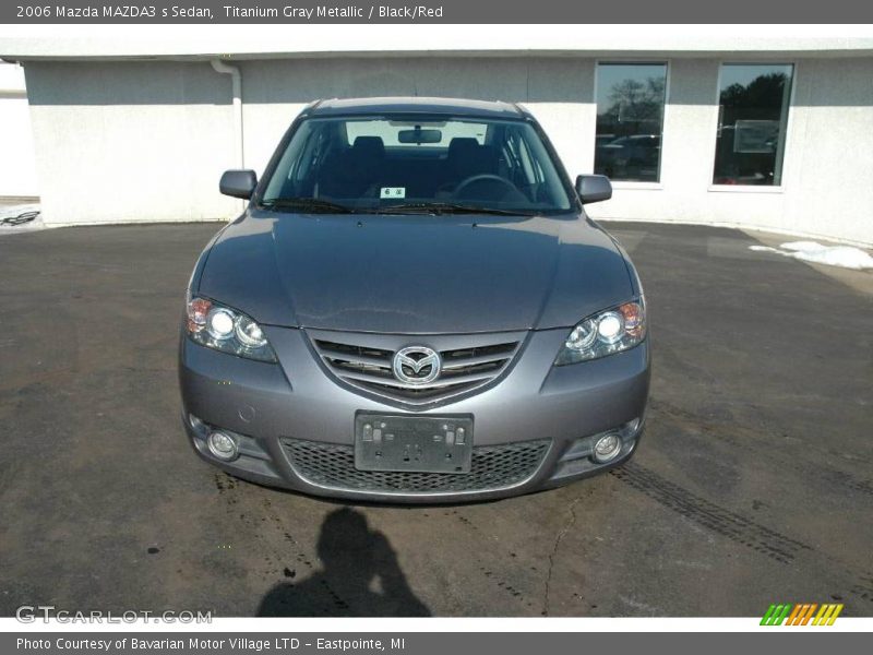 Titanium Gray Metallic / Black/Red 2006 Mazda MAZDA3 s Sedan