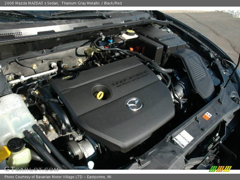Titanium Gray Metallic / Black/Red 2006 Mazda MAZDA3 s Sedan