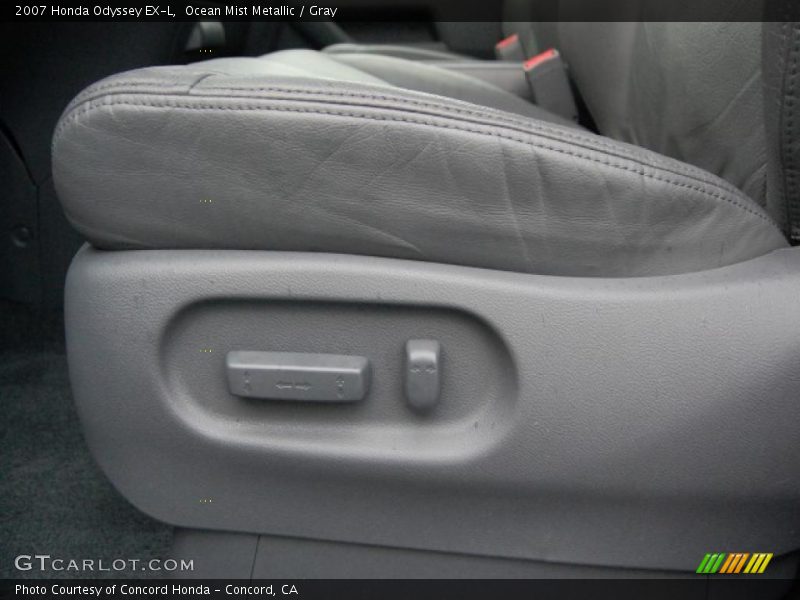 Ocean Mist Metallic / Gray 2007 Honda Odyssey EX-L