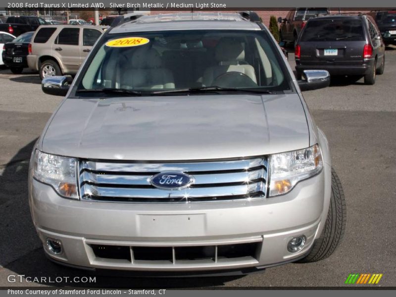 Silver Birch Metallic / Medium Light Stone 2008 Ford Taurus X Limited AWD