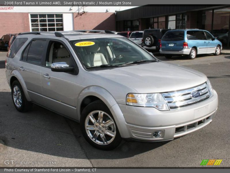Silver Birch Metallic / Medium Light Stone 2008 Ford Taurus X Limited AWD