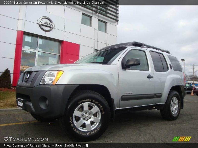 Silver Lightning Metallic / Charcoal 2007 Nissan Xterra Off Road 4x4
