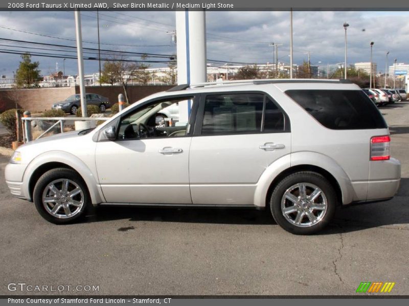 Silver Birch Metallic / Medium Light Stone 2008 Ford Taurus X Limited AWD