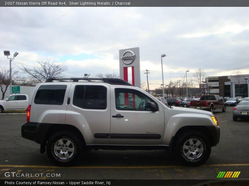 Silver Lightning Metallic / Charcoal 2007 Nissan Xterra Off Road 4x4