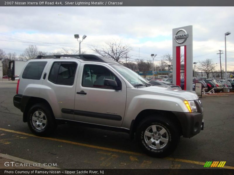 Silver Lightning Metallic / Charcoal 2007 Nissan Xterra Off Road 4x4
