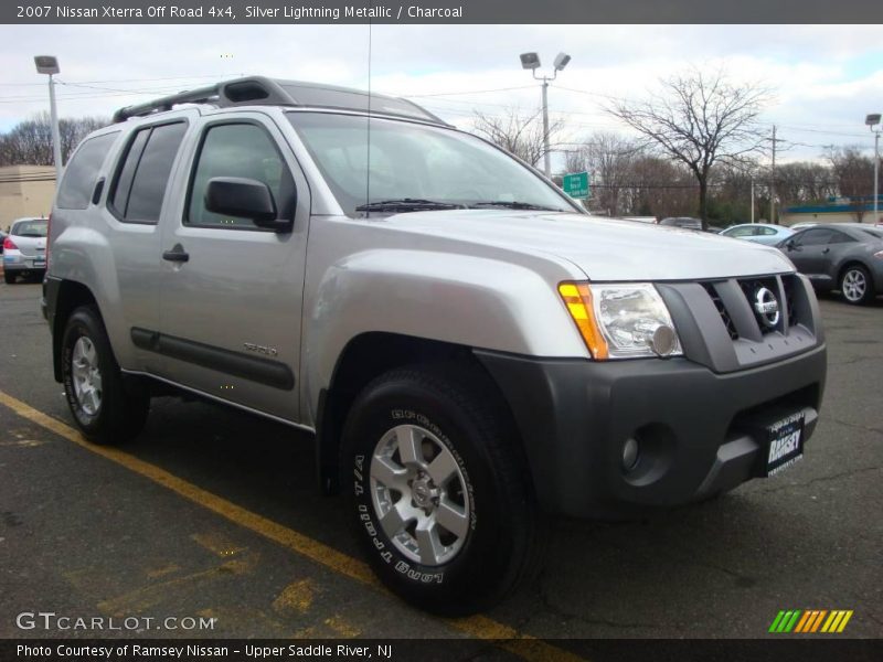 Silver Lightning Metallic / Charcoal 2007 Nissan Xterra Off Road 4x4