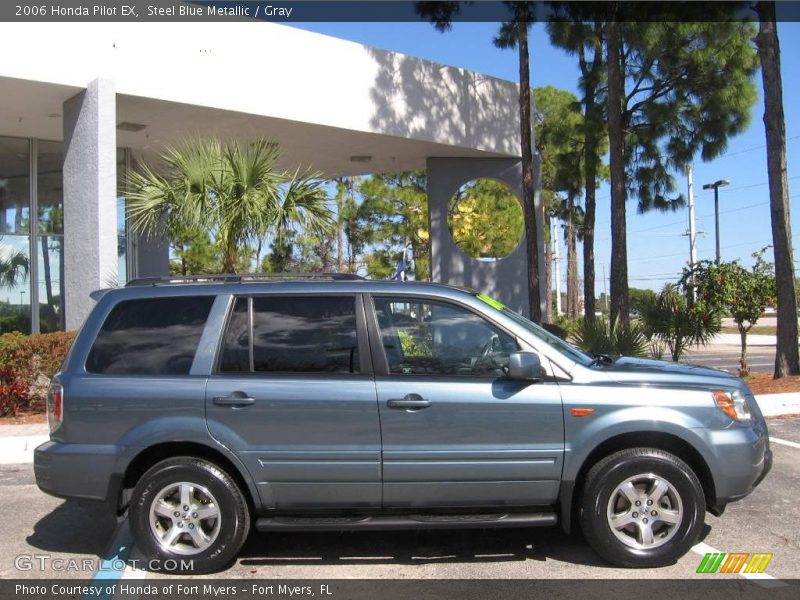 Steel Blue Metallic / Gray 2006 Honda Pilot EX