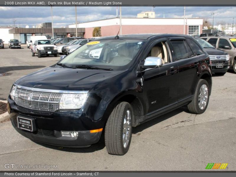 Dark Ink Blue Metallic / Medium Light Stone 2008 Lincoln MKX AWD