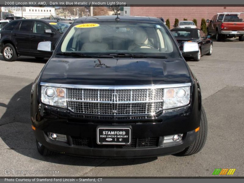 Dark Ink Blue Metallic / Medium Light Stone 2008 Lincoln MKX AWD