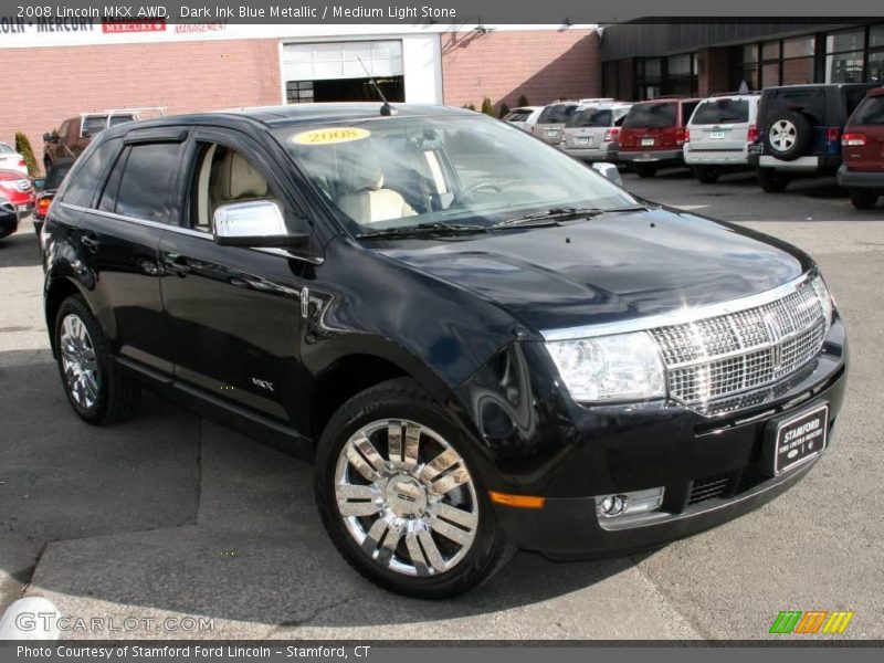 Dark Ink Blue Metallic / Medium Light Stone 2008 Lincoln MKX AWD