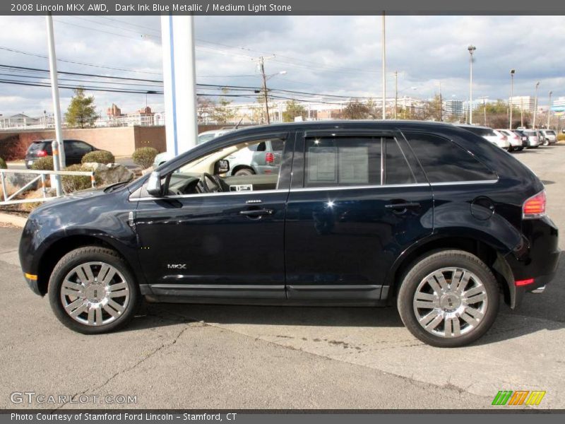 Dark Ink Blue Metallic / Medium Light Stone 2008 Lincoln MKX AWD