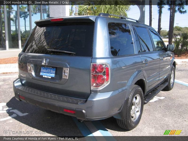 Steel Blue Metallic / Gray 2006 Honda Pilot EX