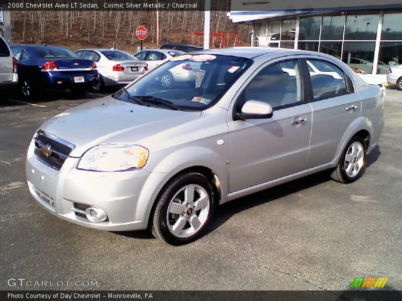 Cosmic Silver Metallic / Charcoal 2008 Chevrolet Aveo LT Sedan