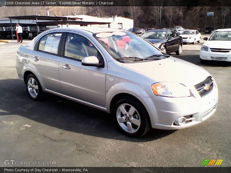 Cosmic Silver Metallic / Charcoal 2008 Chevrolet Aveo LT Sedan