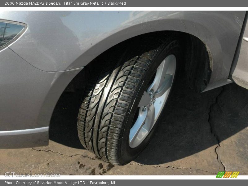 Titanium Gray Metallic / Black/Red 2006 Mazda MAZDA3 s Sedan