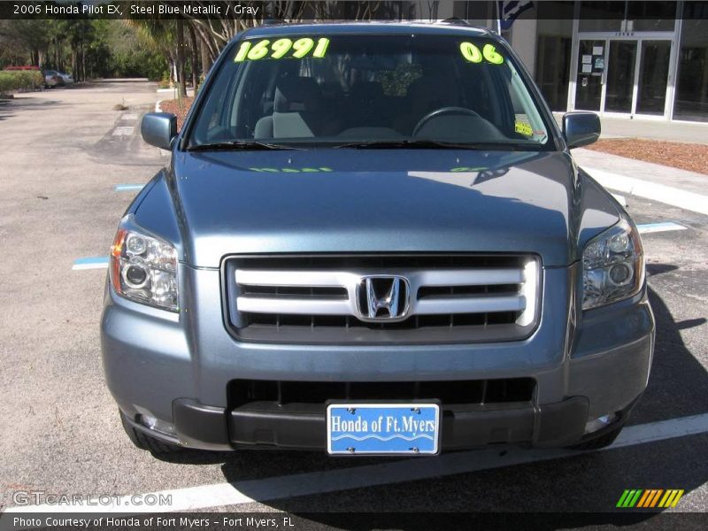 Steel Blue Metallic / Gray 2006 Honda Pilot EX