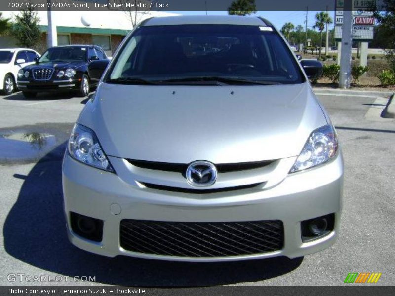 True Silver Metallic / Black 2007 Mazda MAZDA5 Sport