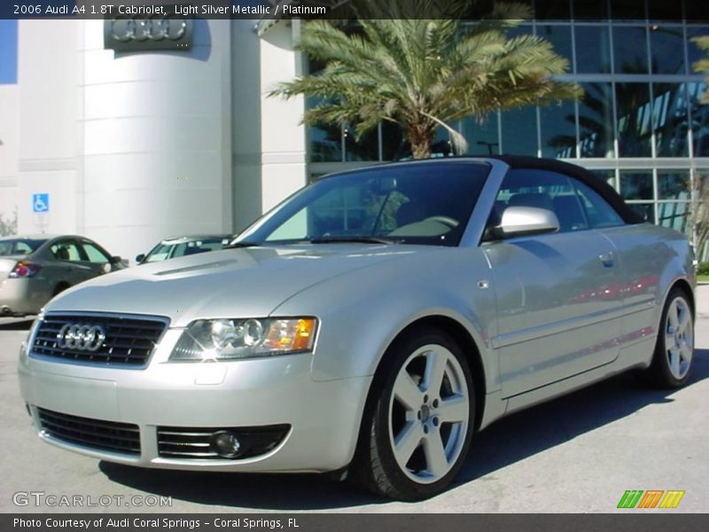 Light Silver Metallic / Platinum 2006 Audi A4 1.8T Cabriolet