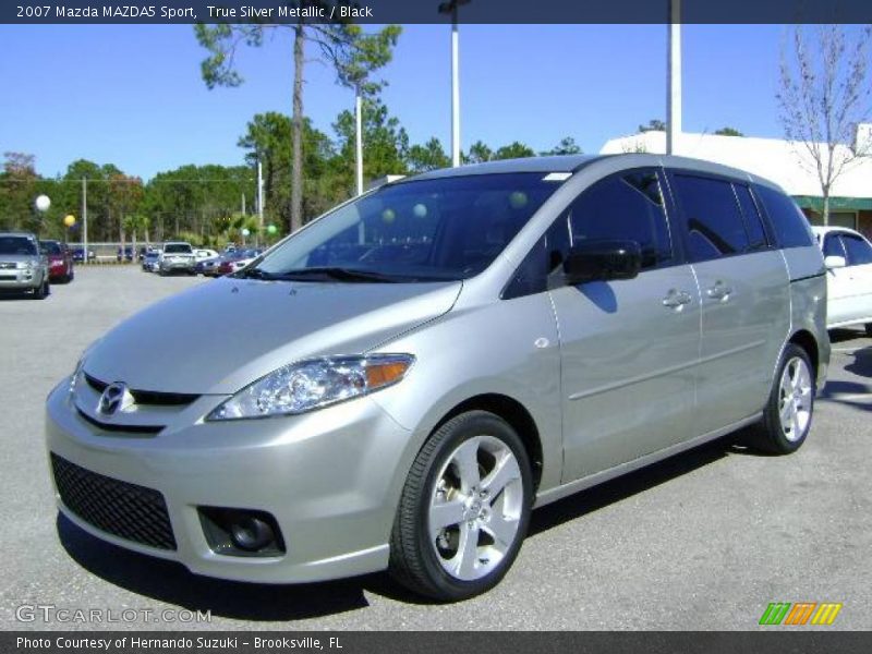 True Silver Metallic / Black 2007 Mazda MAZDA5 Sport