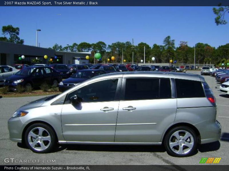 True Silver Metallic / Black 2007 Mazda MAZDA5 Sport