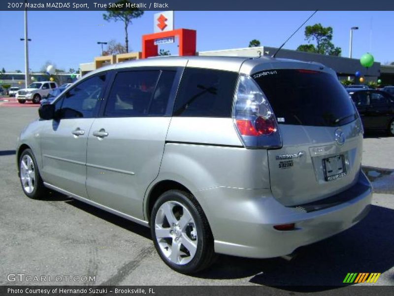 True Silver Metallic / Black 2007 Mazda MAZDA5 Sport