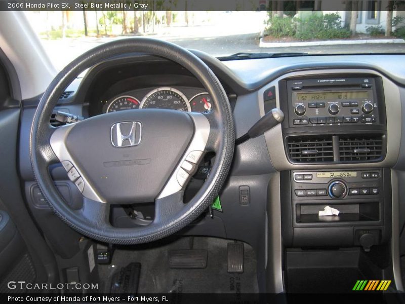 Steel Blue Metallic / Gray 2006 Honda Pilot EX