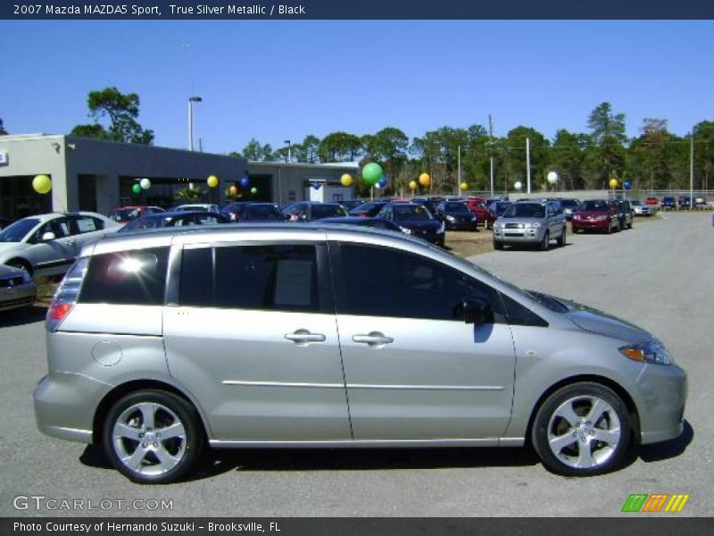 True Silver Metallic / Black 2007 Mazda MAZDA5 Sport