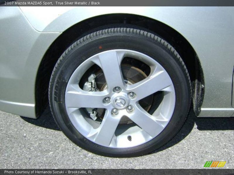 True Silver Metallic / Black 2007 Mazda MAZDA5 Sport