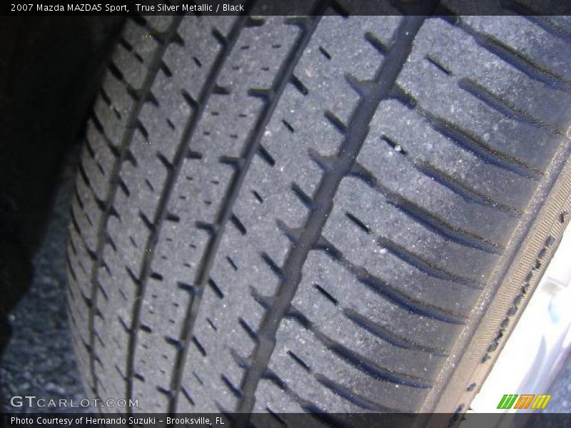 True Silver Metallic / Black 2007 Mazda MAZDA5 Sport