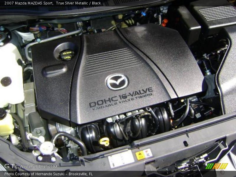 True Silver Metallic / Black 2007 Mazda MAZDA5 Sport