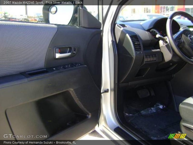 True Silver Metallic / Black 2007 Mazda MAZDA5 Sport