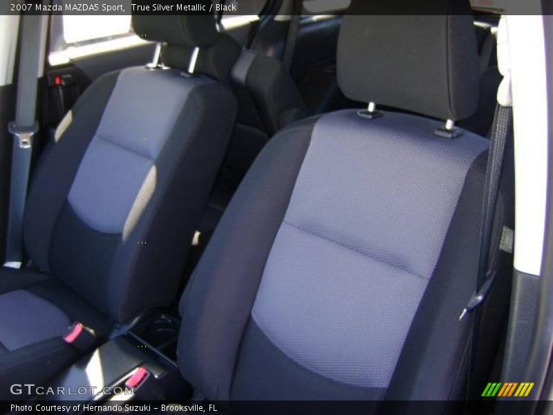 True Silver Metallic / Black 2007 Mazda MAZDA5 Sport