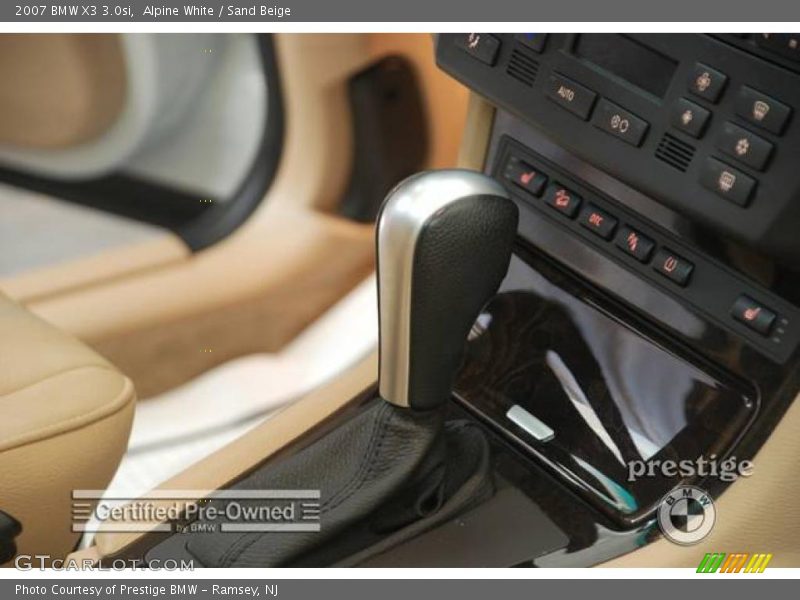 Alpine White / Sand Beige 2007 BMW X3 3.0si