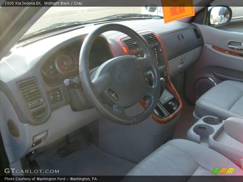 Midnight Black / Gray 2005 Kia Sedona EX